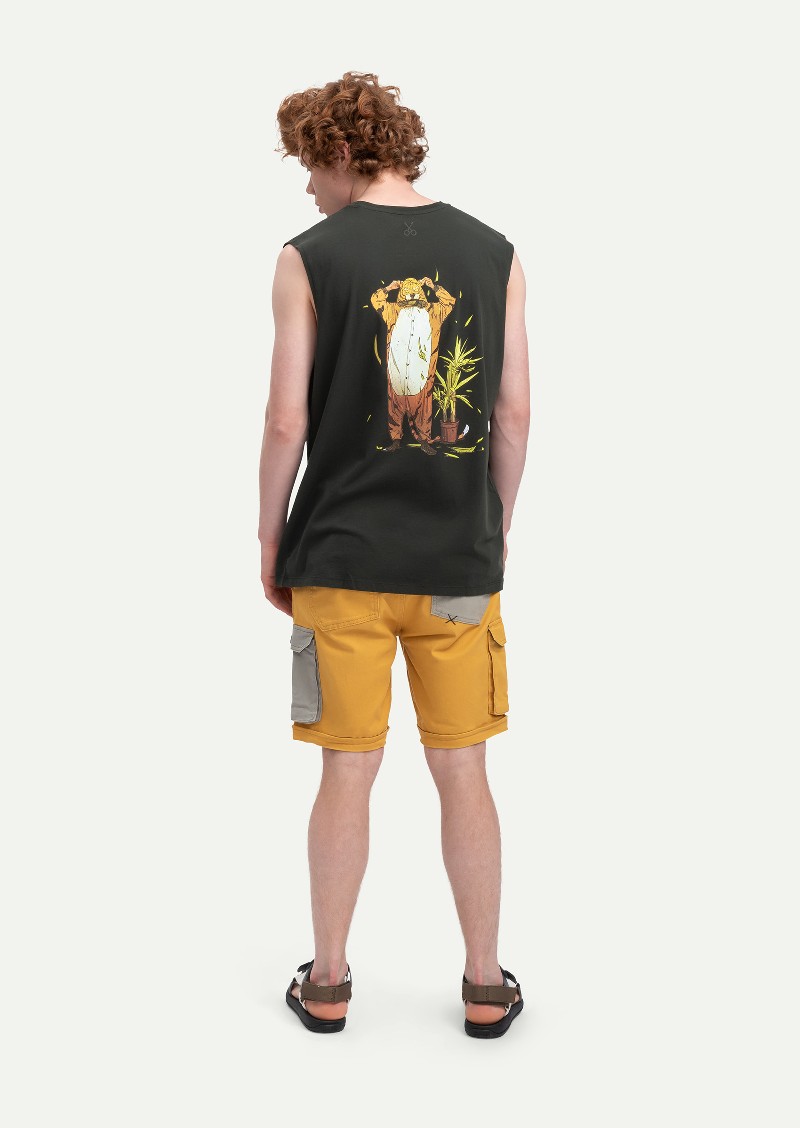 KAFT Asphalt Unisex Regular Tank Top Flora - 5